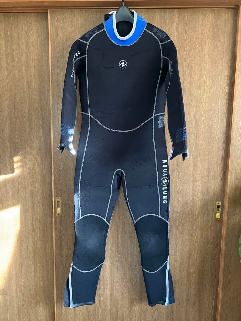Aqualung フルウェットスーツ 黒・青
