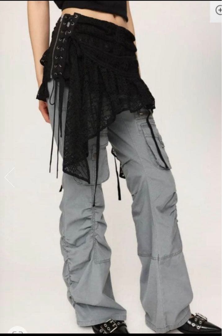 SLY　LACE UP ASYMMETRY SKIRT ベルト