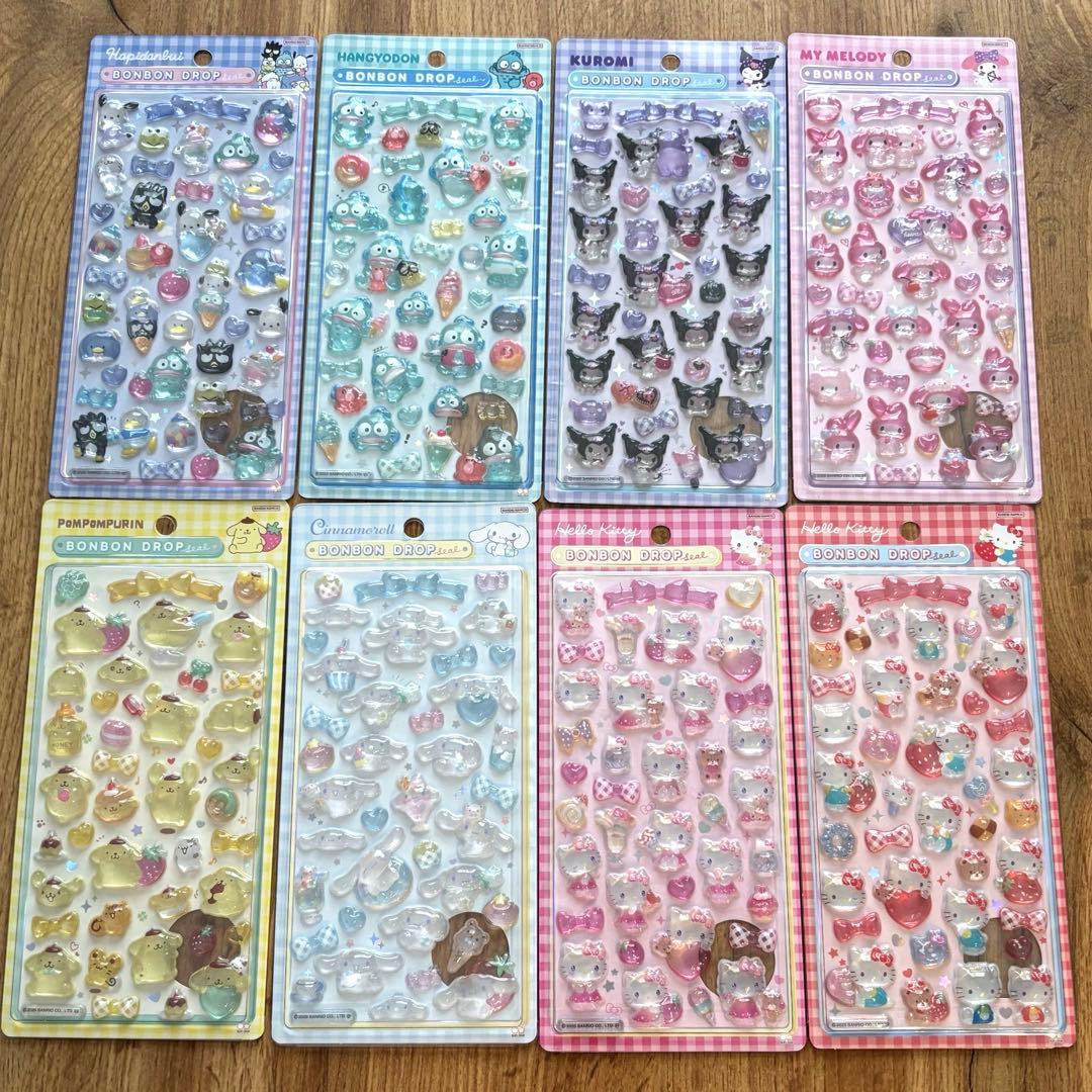 正規品 コンプ 第2弾 サンリオ ボンボンドロップシール 8枚セット ボンドロ
