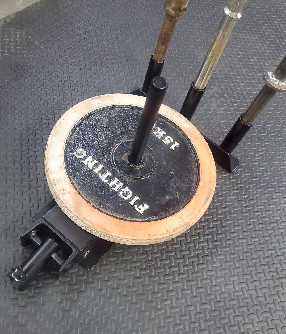 Tバーロウトレーニングプレートサポート+ストレートバーサポート28mmプレート