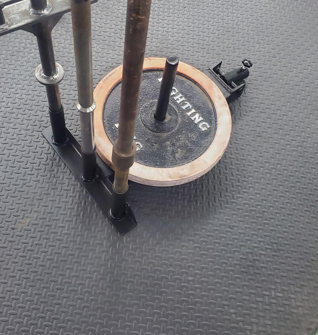 Tバーロウトレーニングプレートサポート+ストレートバーサポート28mmプレート