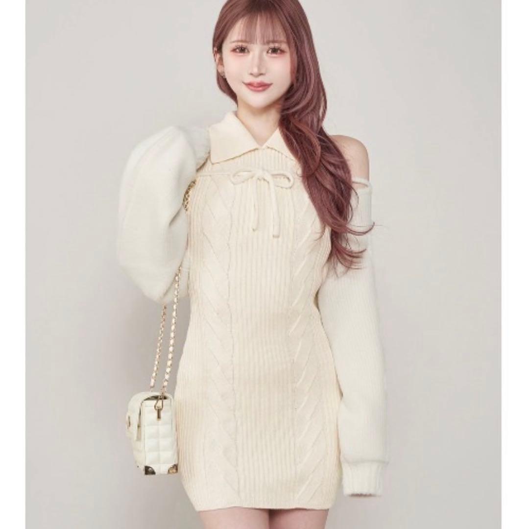 Darich ダーリッチ ショートボレロニットミニワンピース