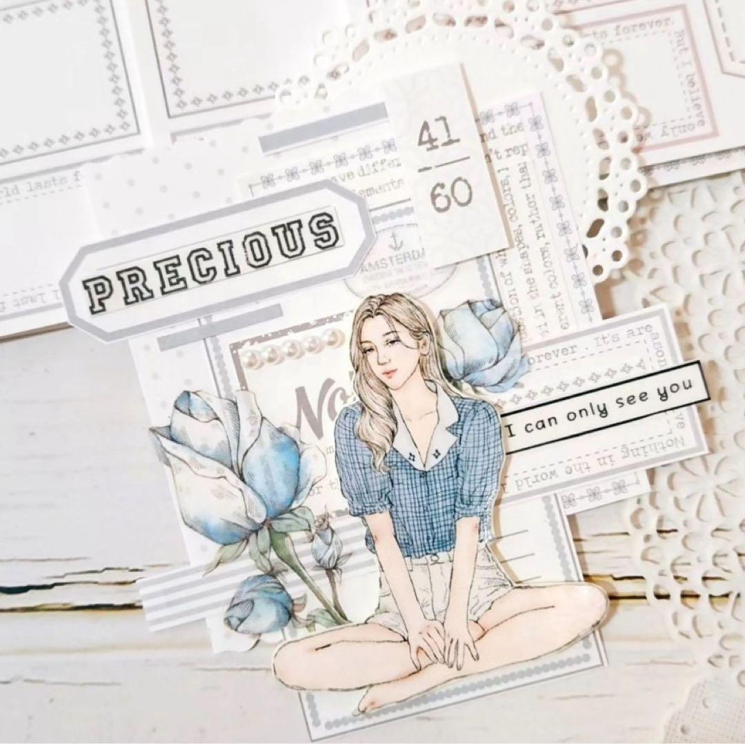 コラージュ素材　紙もの　素材紙　【1405】