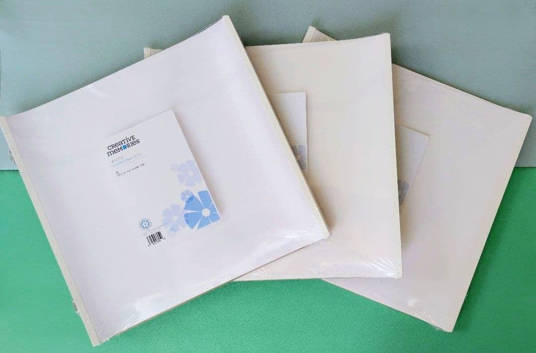 クリエイティブメモリーズ 12インチ白アルバム台紙3セット