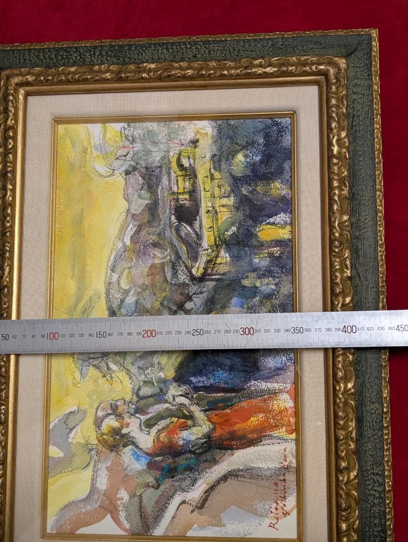 美術品　絵画　水彩　ガッシュ8号M型