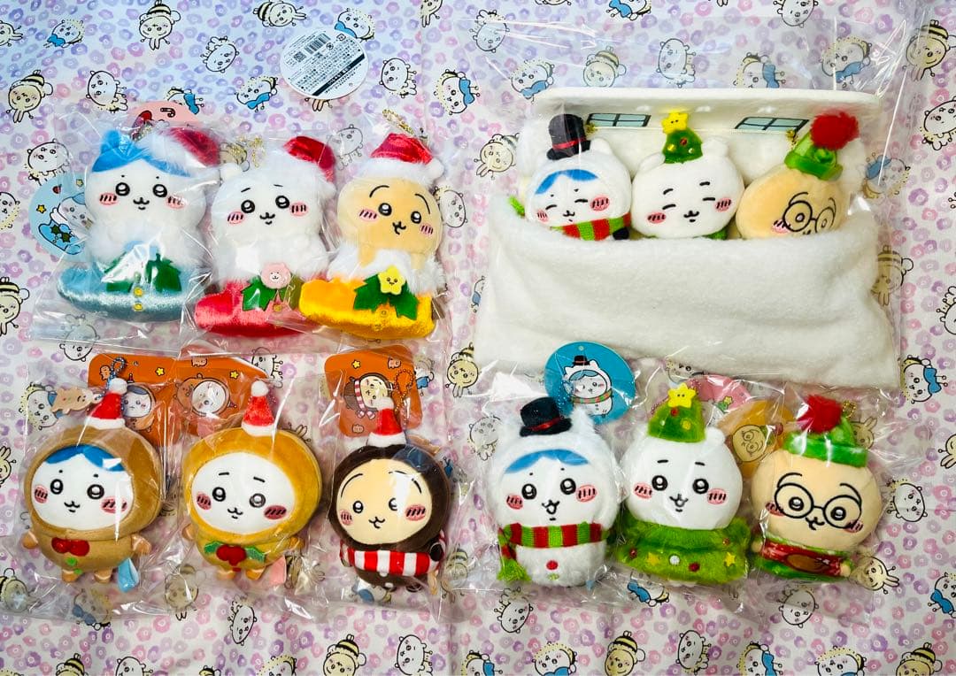 ちいかわ クリスマス ハッピーホリデーなマスコットなど 12点まとめ売り