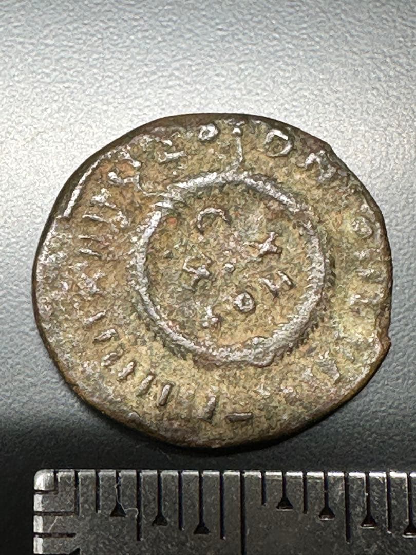 古代｜約1700年前 ローマ皇帝 コンスタンティヌス1世 実物古銭