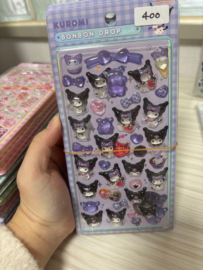 海外製　シール　ぷっくりシール　うるちゅる