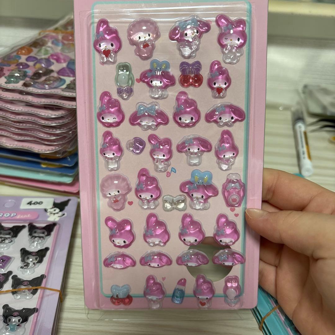 海外製　シール　ぷっくりシール　うるちゅる