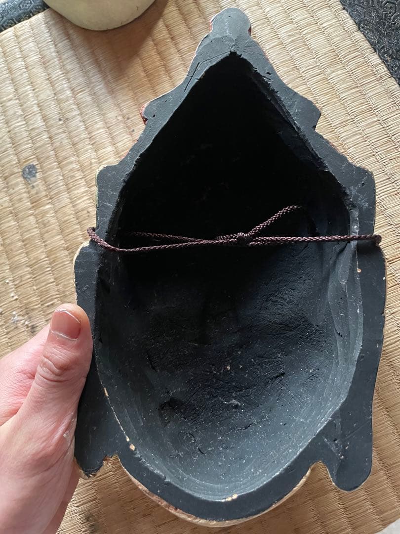 釈迦能面　陶器製