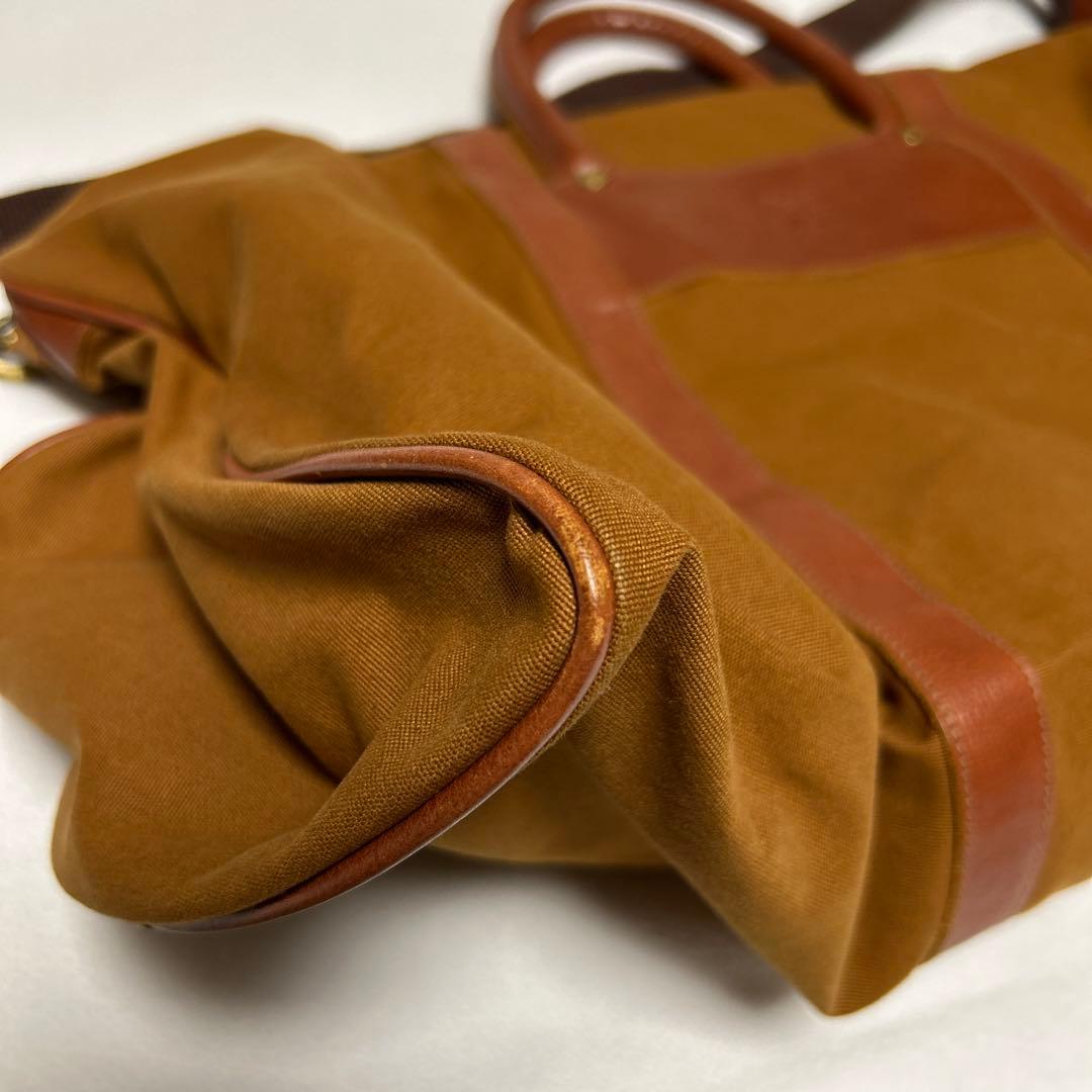 IL BISONTE ボストンバッグ ブラウン キャンバス