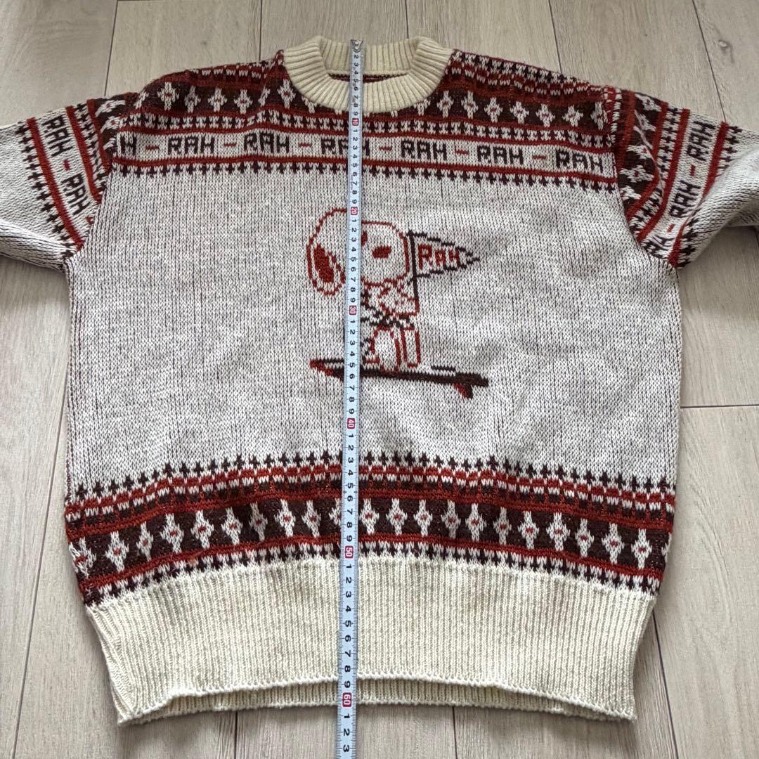 70s スヌーピー ニットセーター　arrow vintage