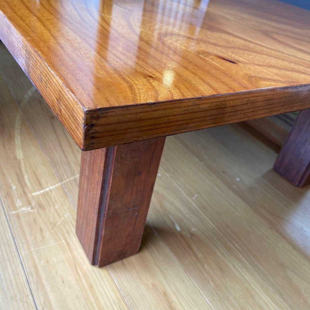 最終価格　和室　ローテーブル　木目調 木製座卓　古家具　約７４✖️１２８✖️３２㎝