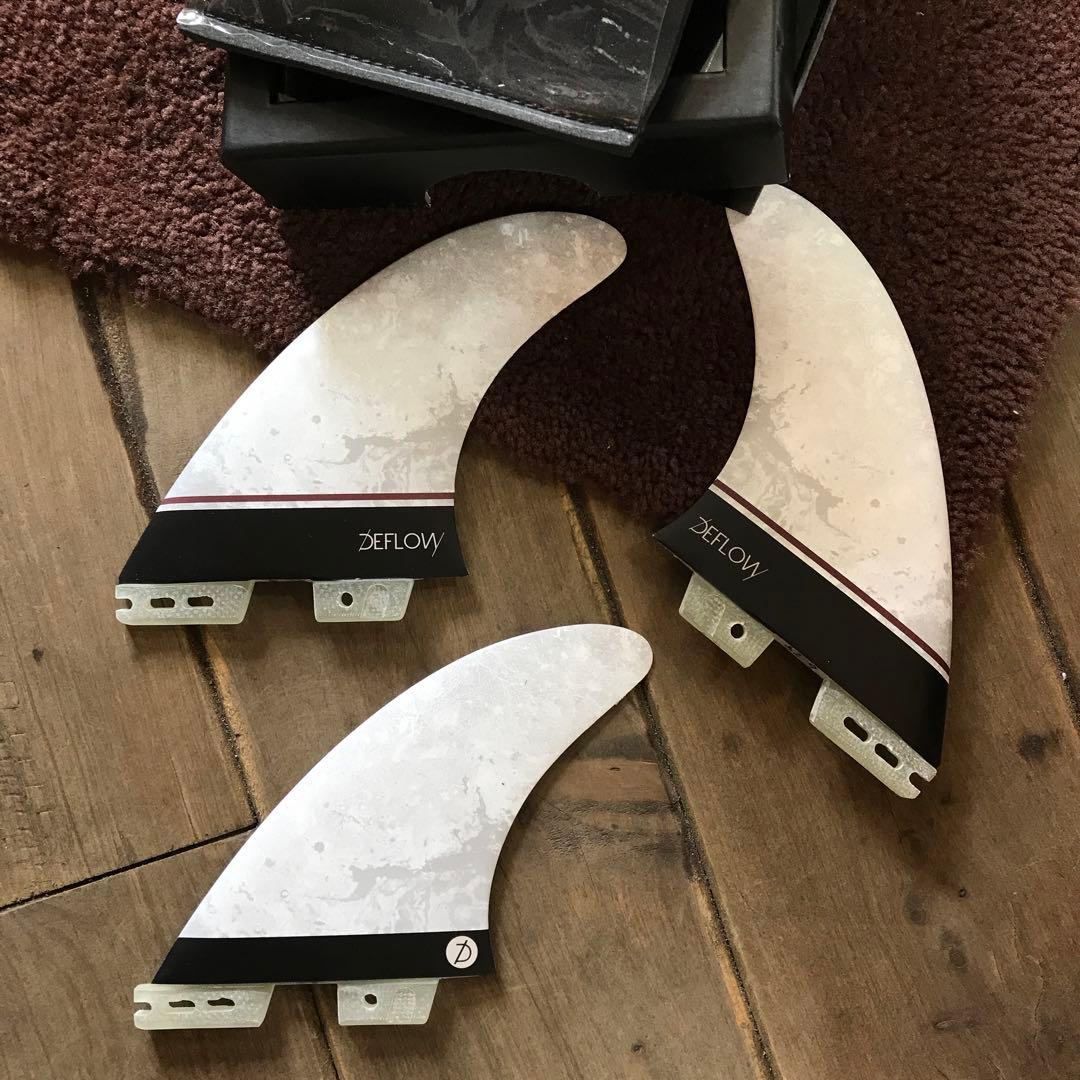 DEFLOW デフロー　サーフボードフィン 3枚セット定価¥20,900