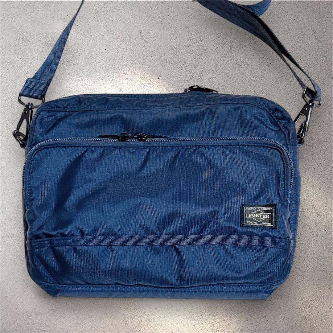 ポーター フラッシュ ショルダーバッグ ネイビー