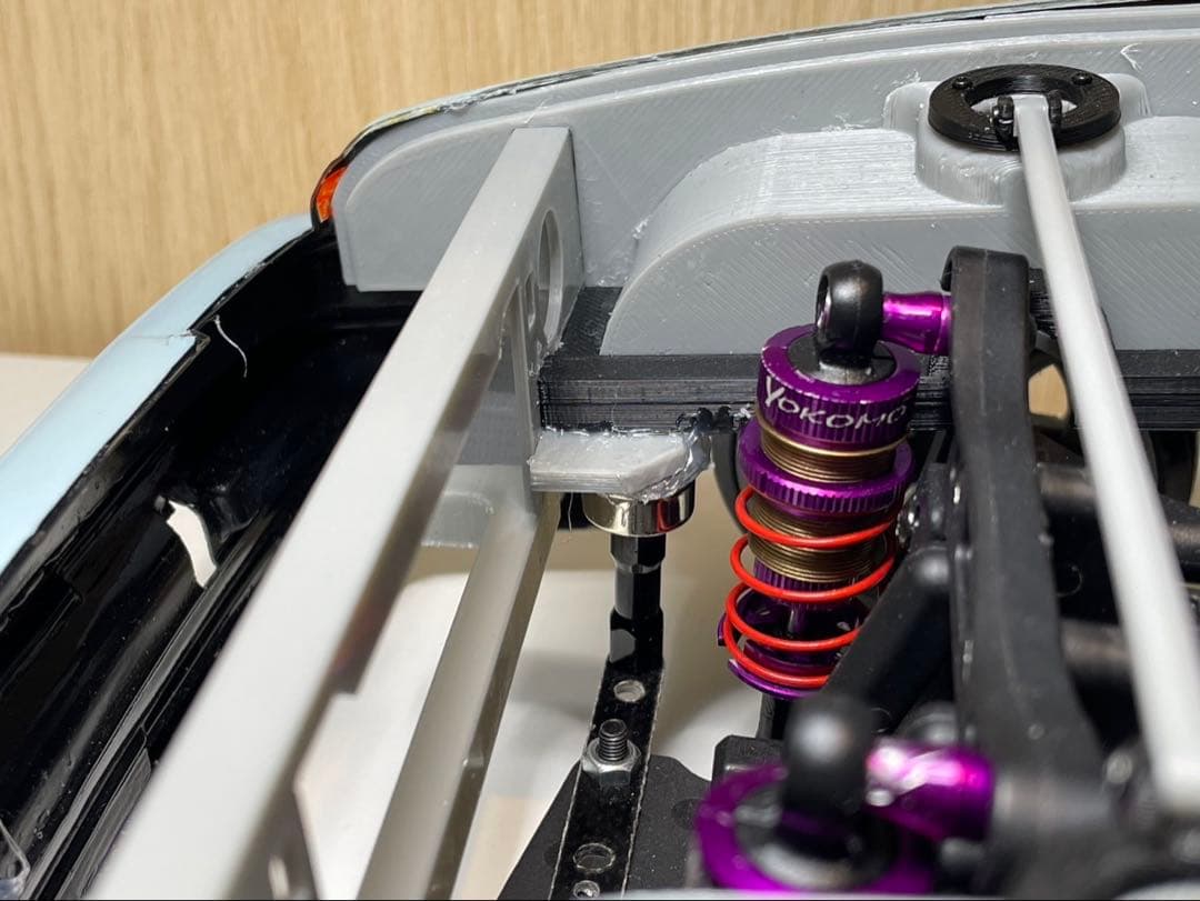 AE86 エンジンルーム　取付方法