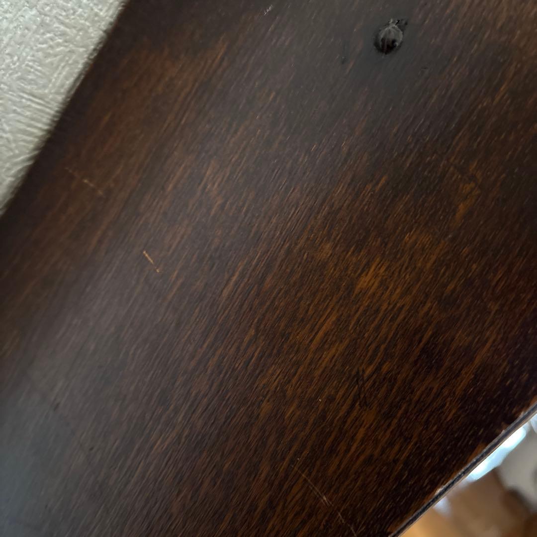 イギリスアンティーク　飾り棚　本棚　ガラス扉　オーク材