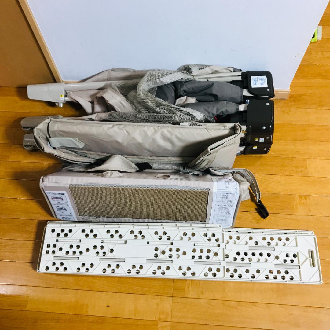 【匿名配送、送料無料】アップリカ ココネルエアー ベビーベッド ココア