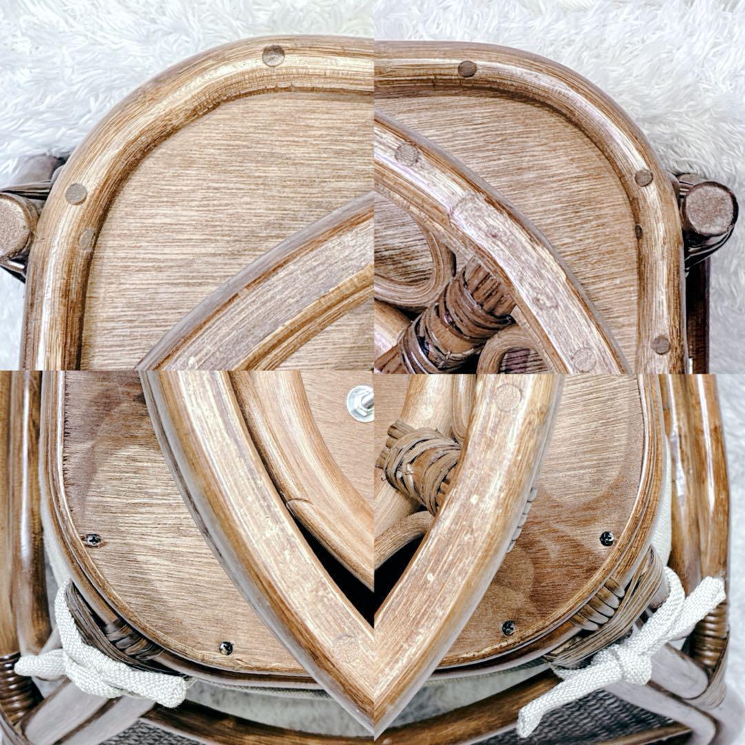 ラタン 椅子 座椅子 チェア 籐 回転