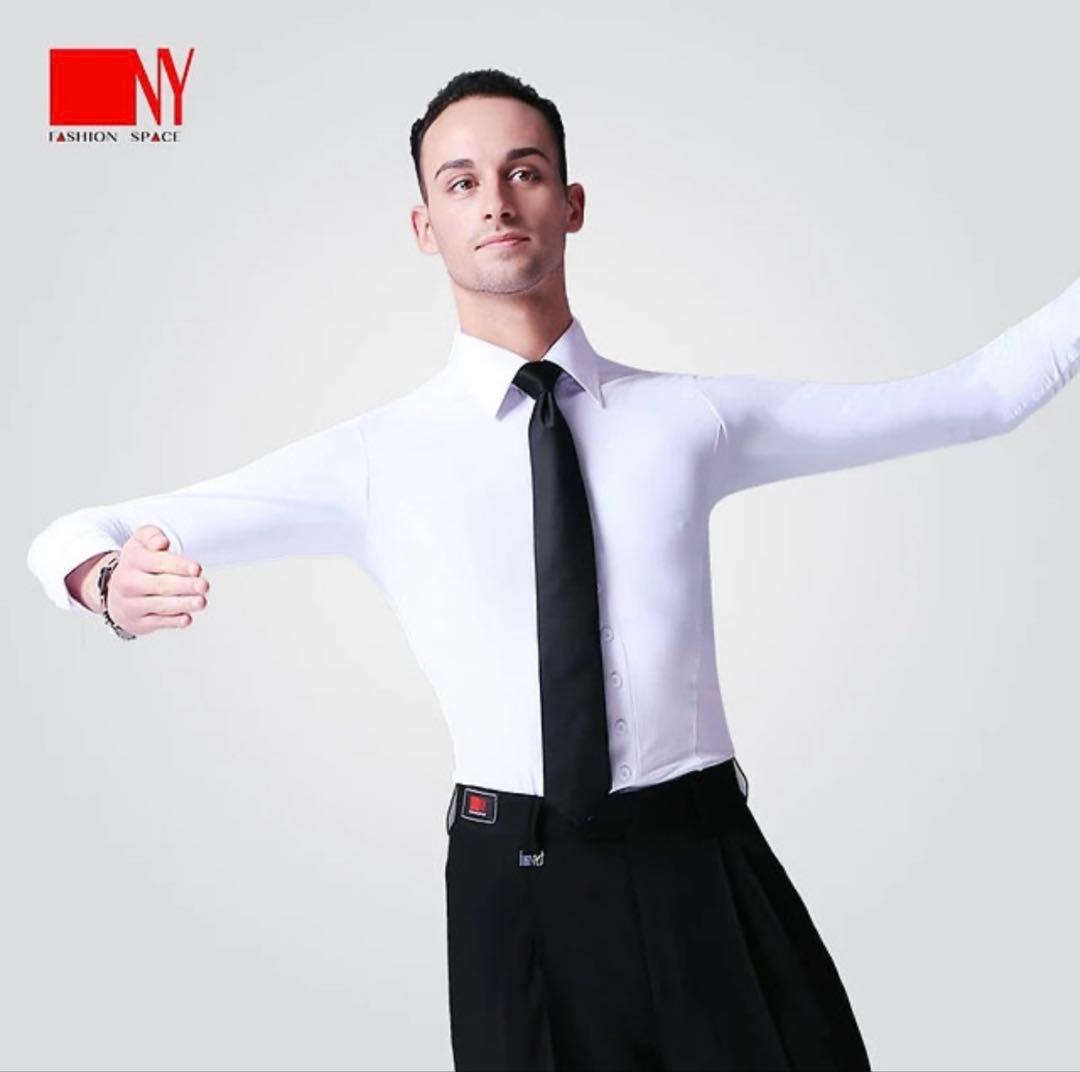 NY製　社交ダンス　ワイシャツ　スリムフィット