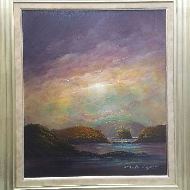 油絵（西海国立公園九十九島）F10号530mm x 455mm