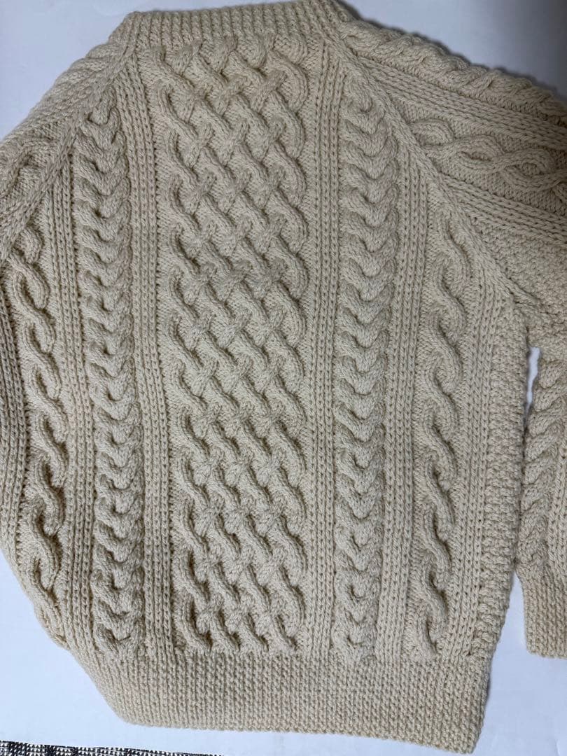 INVERALLAN / インバーアランハンドニットセーター 1A 茶タグ