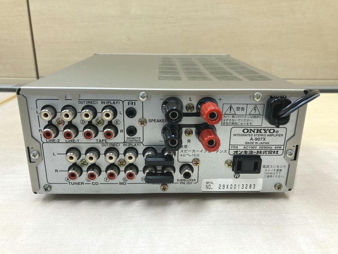 ★整備済み★ONKYO　A-907X　SPリレー交換済み　上級機　取説　上美品⑥