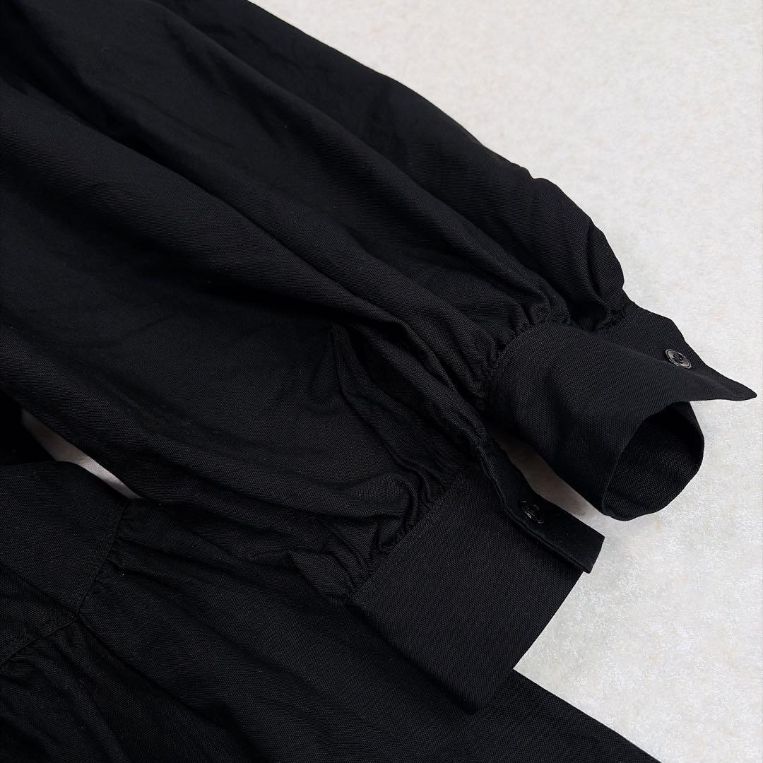 ユナイテッドアローズ コットン ティアード ミニ ワンピース チュニック　黒