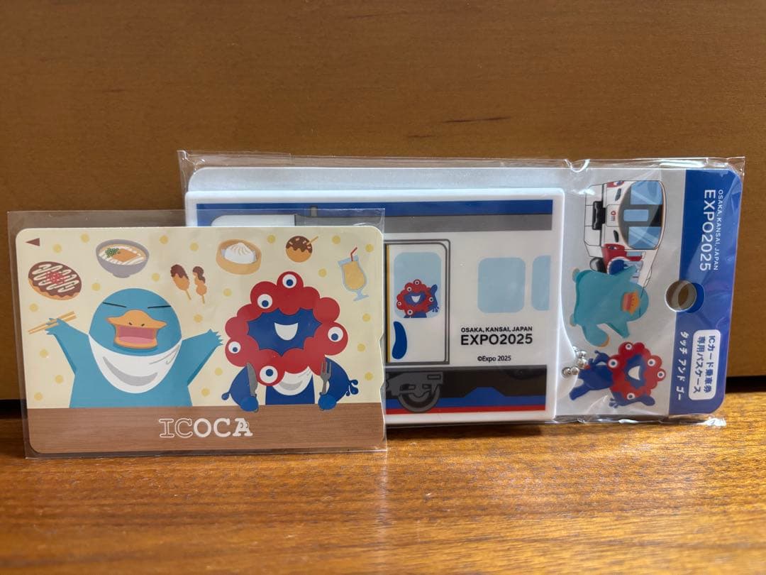 【セット】大阪関西万博　ICカードケース ICOCA ミャクミャク　残高0