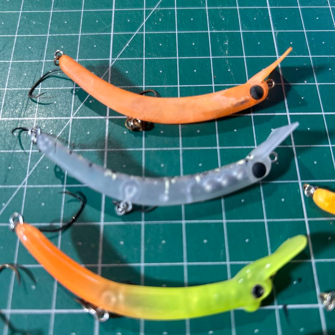 さかさにょろ バックストローク7個セットエリアトラウトフィッシングルアー