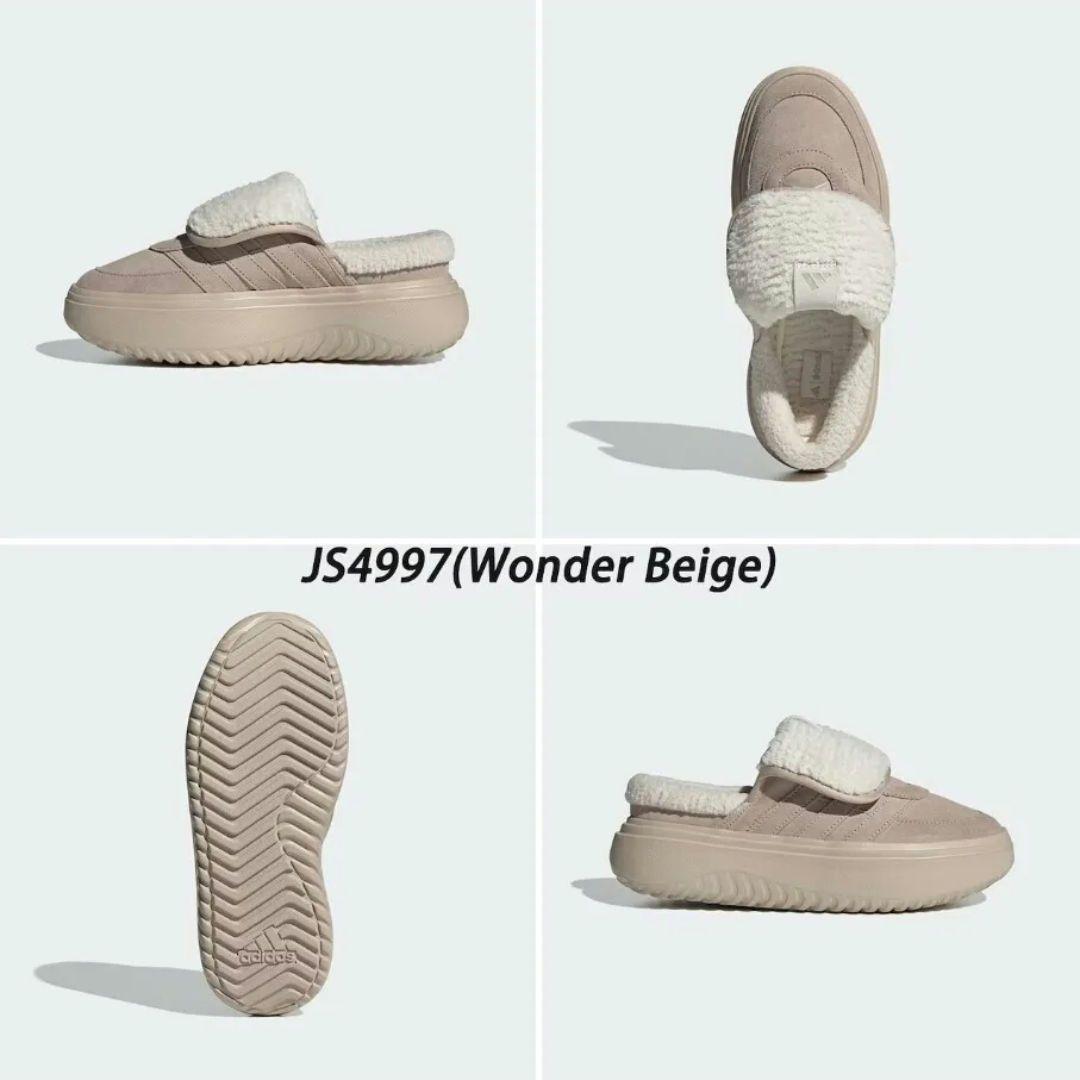 大人気★adidas★アディダス★24.5㎝★ボア付き★ミュール★ベージュ