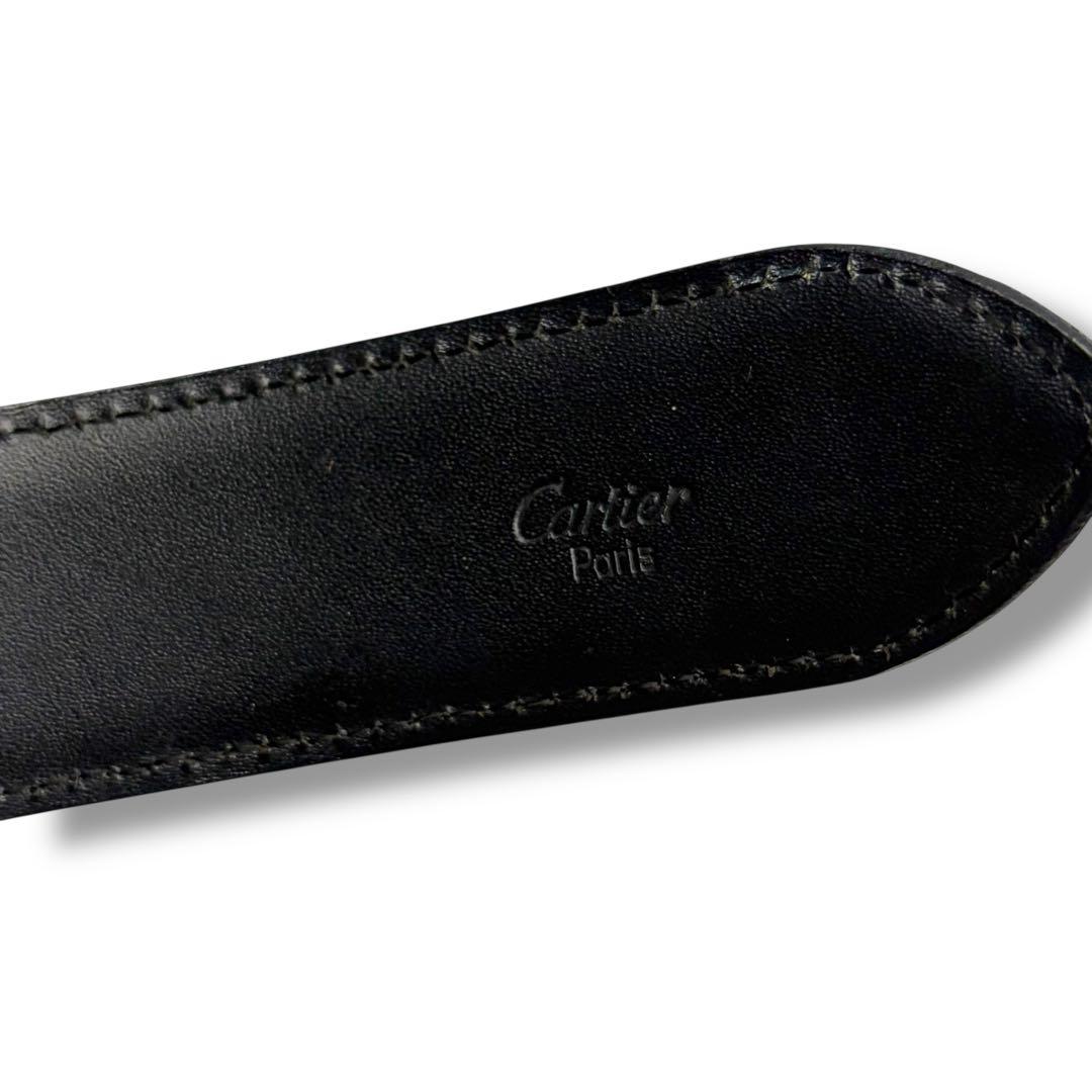 【希少】カルティエ Cartier パンサーバックル レザーベルト黒