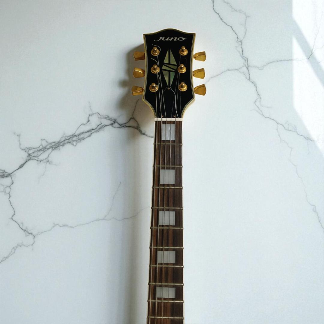 希少品 動作品 Juno レスポール エレキギター ホワイト