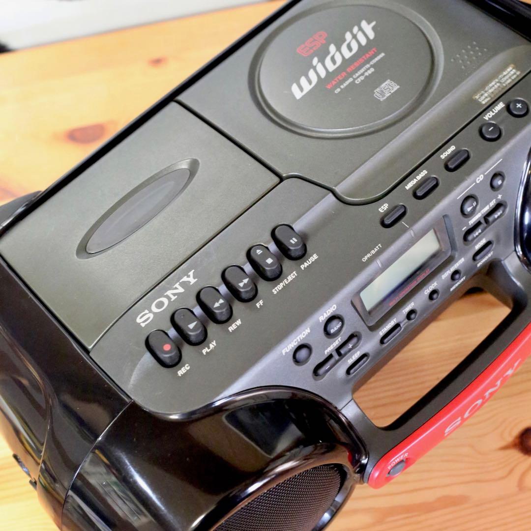 SONY widdit CDラジカセ アダプタ付き