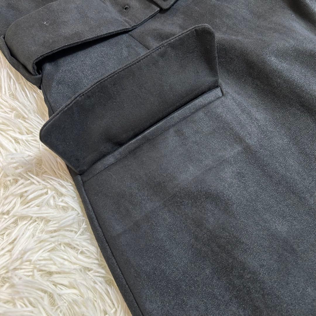 極美品✨2020年 フォクシー 定価7.4万✨ロゴジップ✨スエード ワンピース