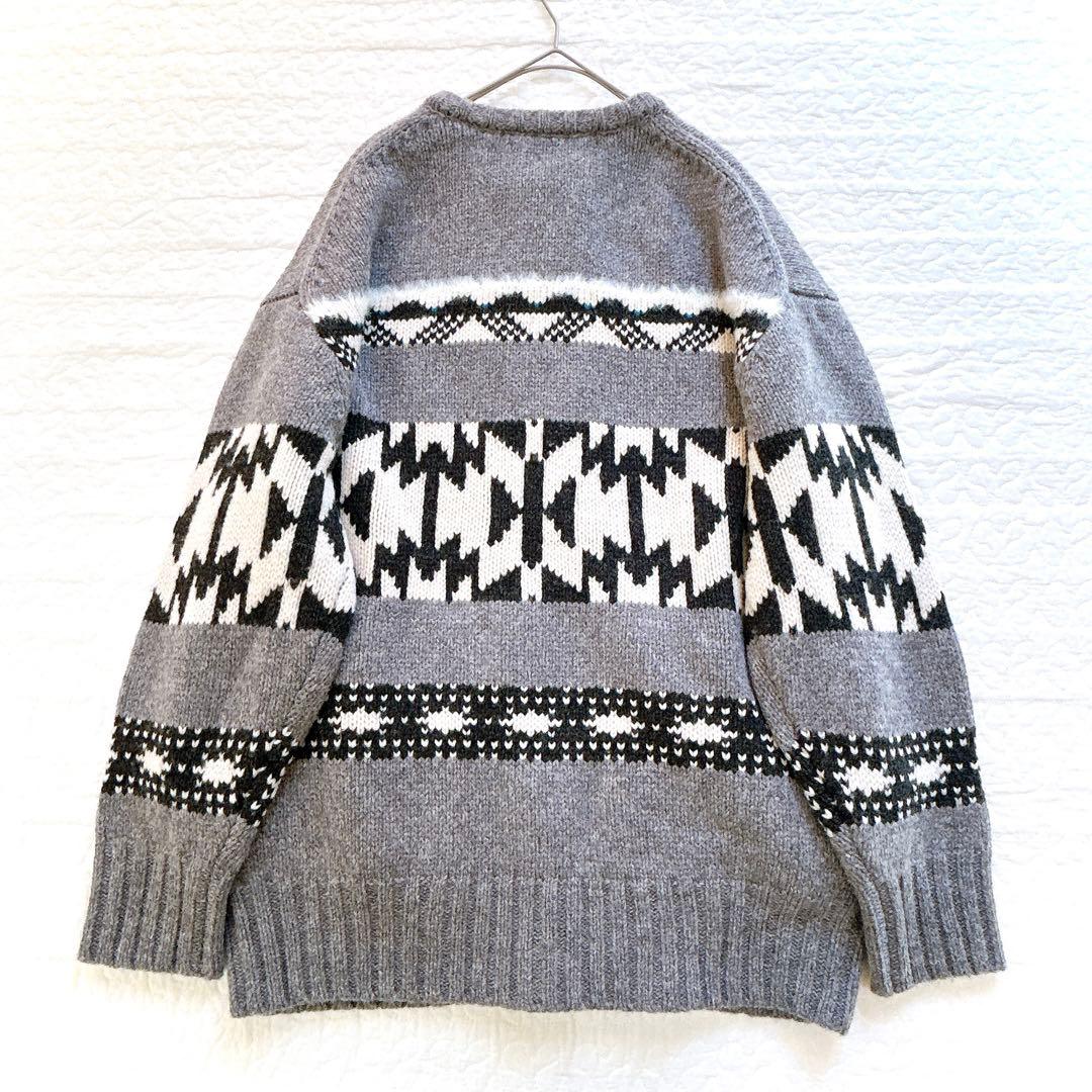 美品✨ フレームワーク ジャガードZIPカーディガン グレー カウチン オルテガ