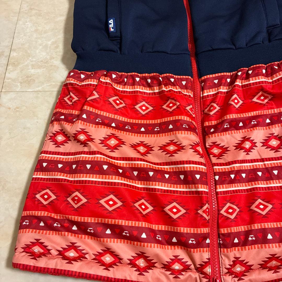 新品未使用　Fila リバーシブルゴルフウェア　赤 キルティング ワンピース