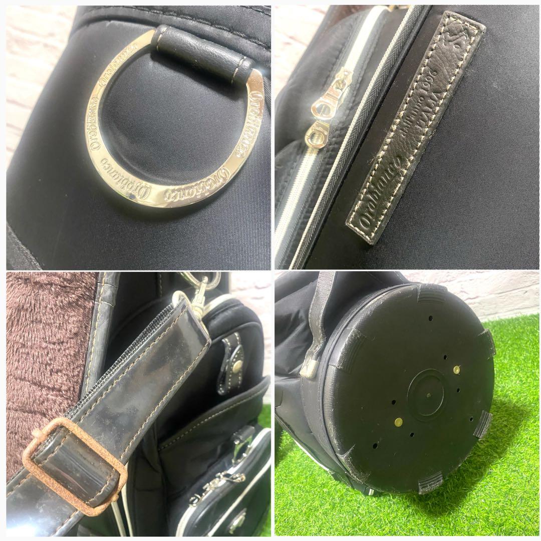 Orobianco オロビアンコ キャディバッグ ブラック ゴルフ メンズ