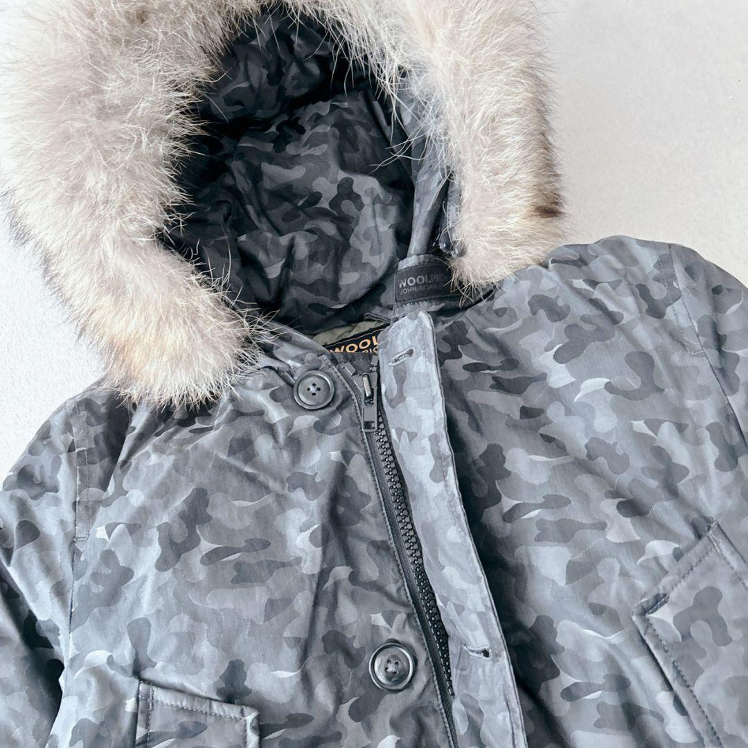 ウールリッチ アークティックパーカー ダウンジャケットカモフラ