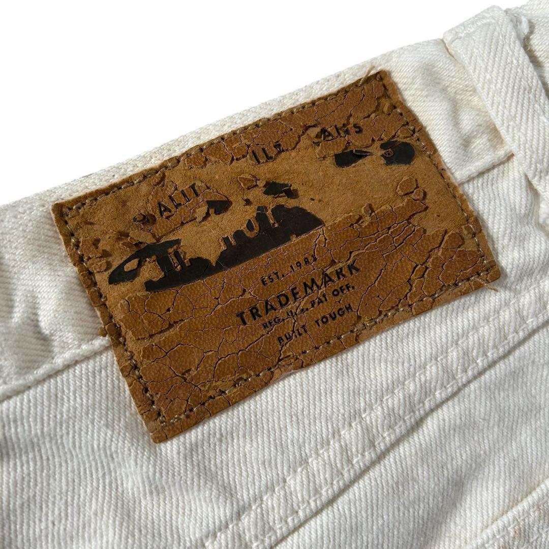 激レア 90s Anchor Blue バギーパンツ デニム W36 極太 白