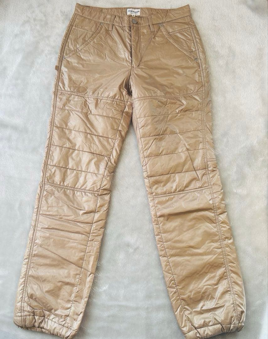メンズゴルフジャックバーニー 暖パンシャンパンゴールドサイズ5