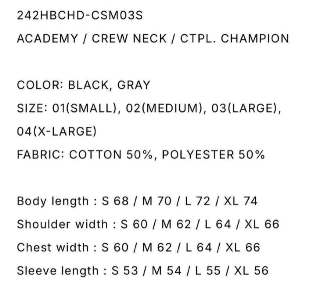 WTAPS×Championスウェット　M　ライトグレー