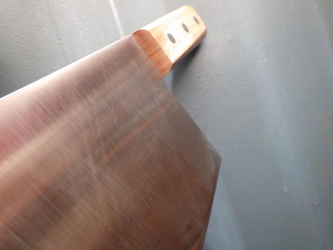 ミソノ/中華包丁モリブデン鋼★両刃手研ぎ済み★