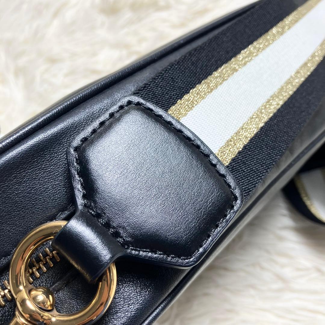 【美品】マークジェイコブス ＊カメラバッグ レザー ブラック