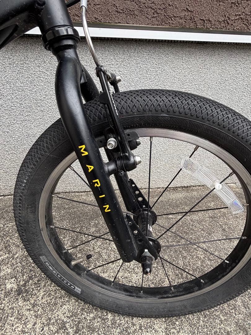 マリン　18インチ　マットブラック　キッズ自転車