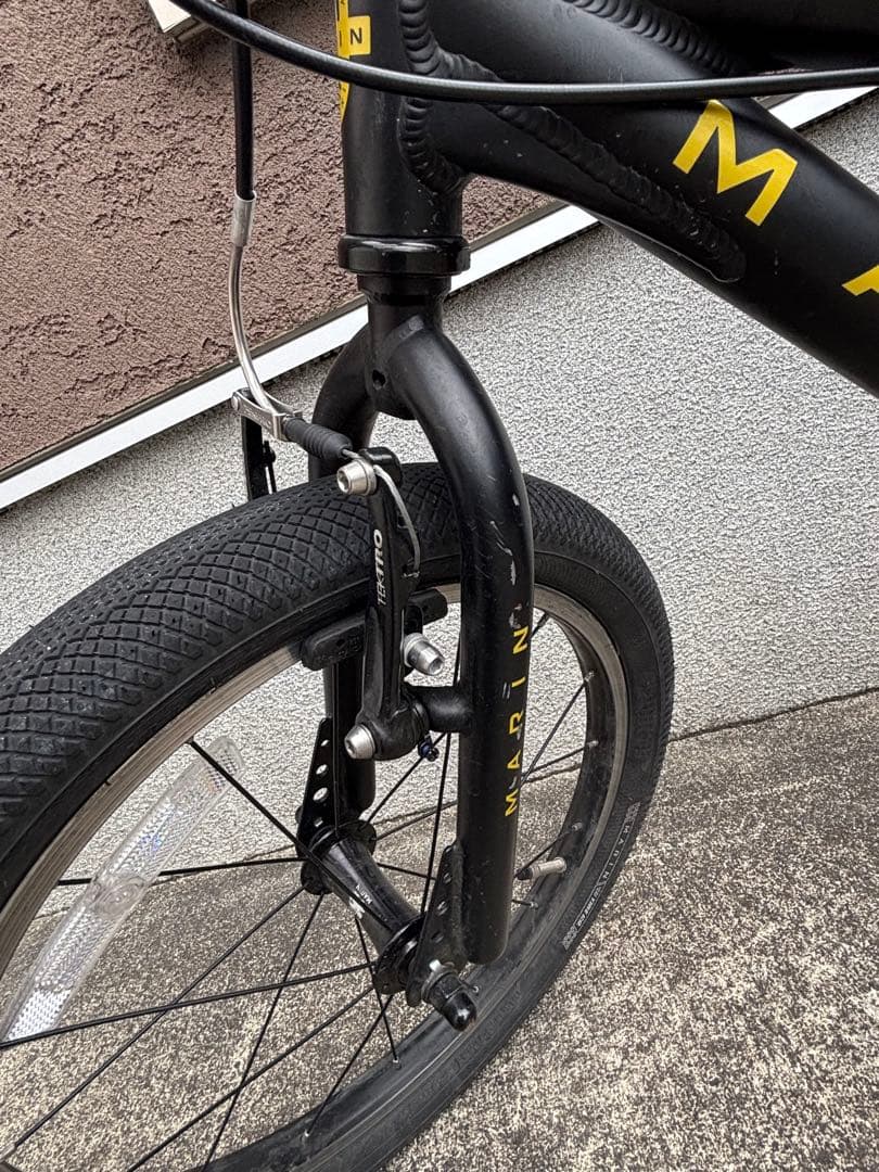 マリン　18インチ　マットブラック　キッズ自転車
