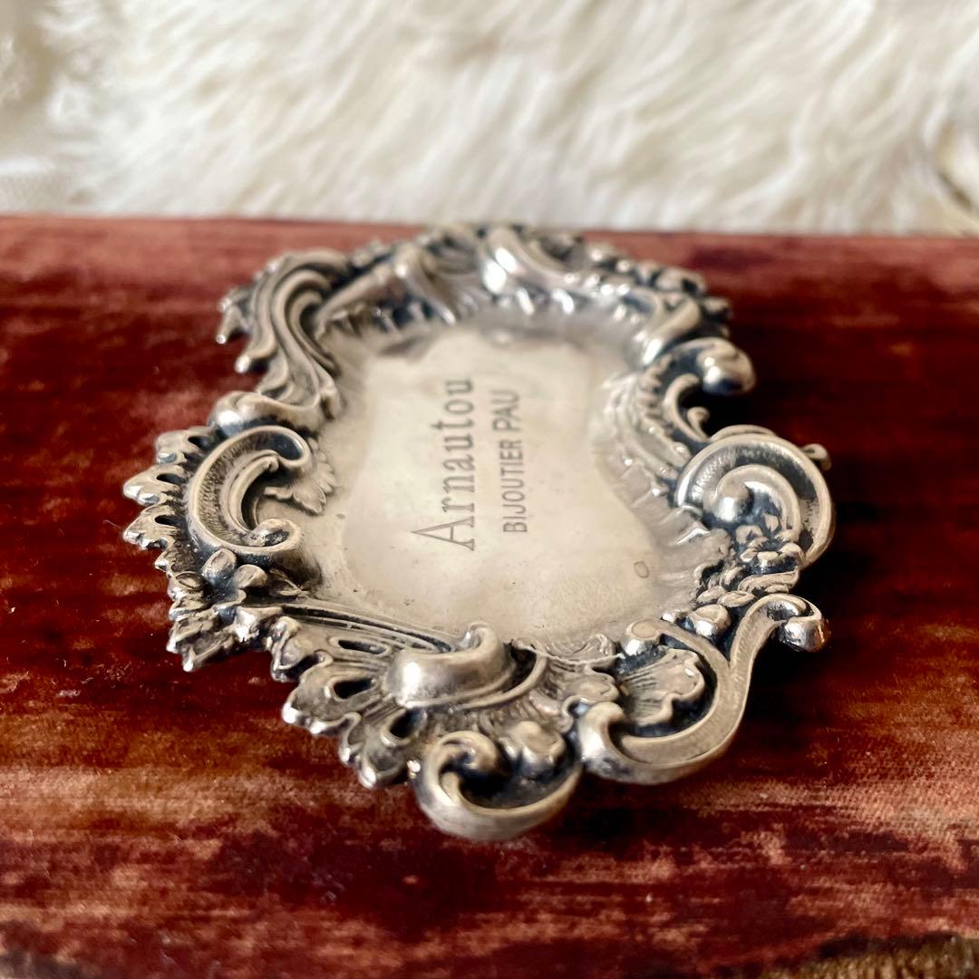 ベルハート　純銀製ビジュティエのシルバートレイ　シルバーヴィドポッシュ