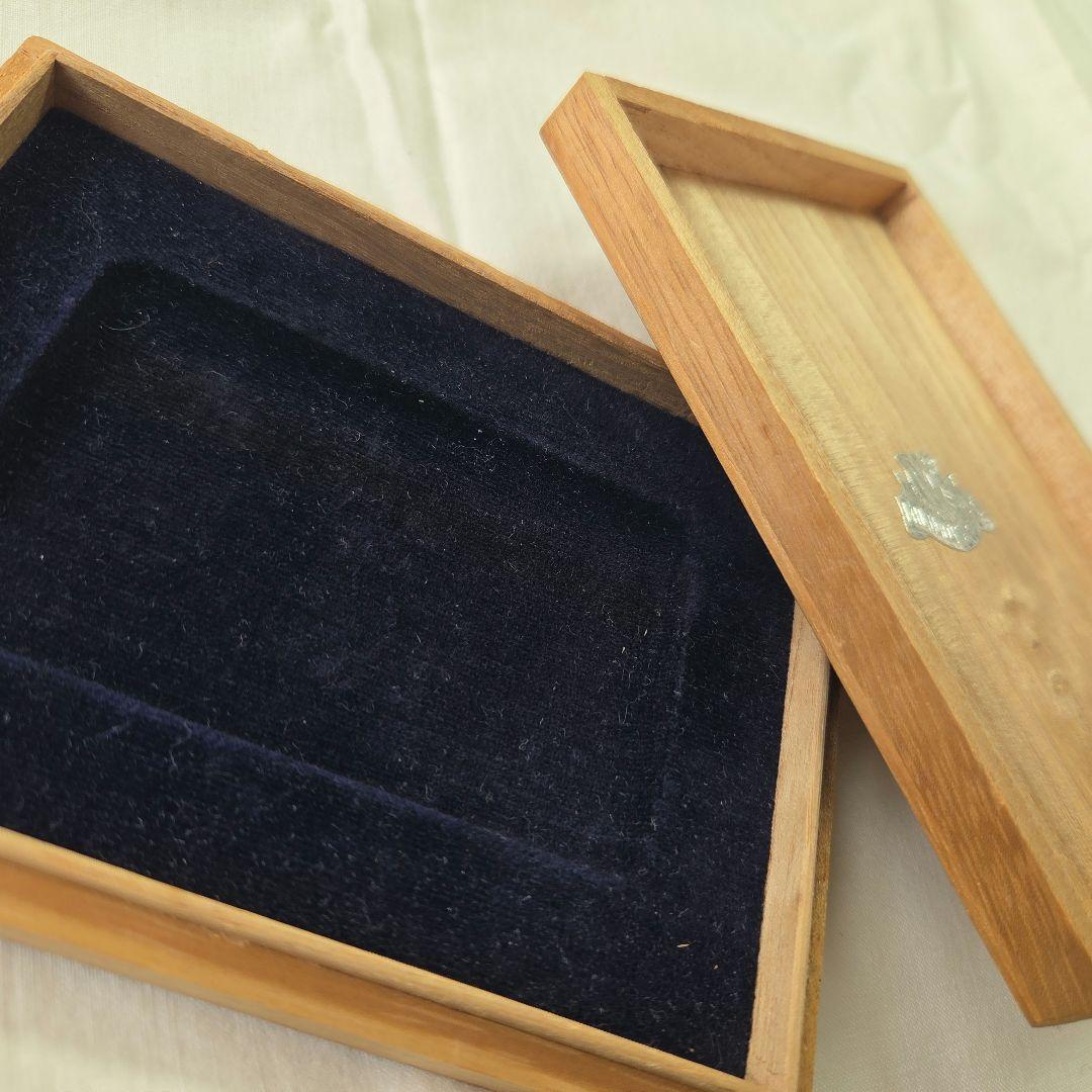 ミキモト　純銀製おしどり彫刻ケース　MIKIMOTO