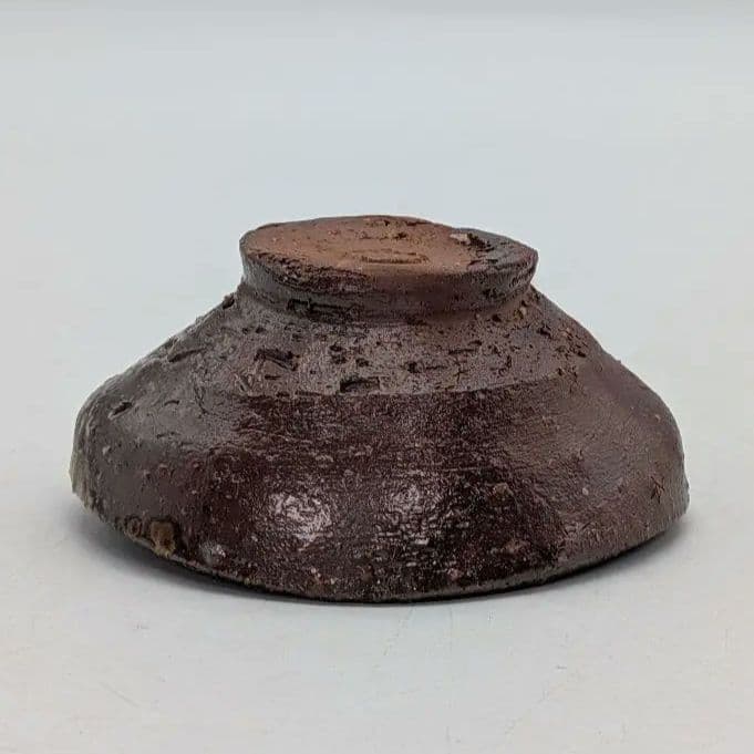 隠崎隆一 備前焼 酒呑 共箱共布 ぐい呑 酒器 酒盃 酒杯 食器 お猪口 在銘