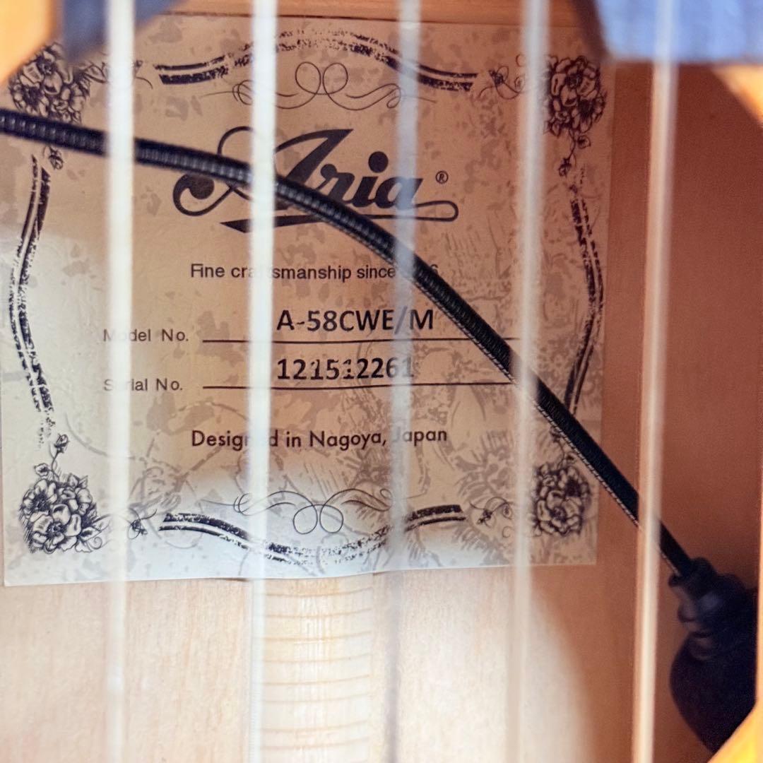 極美品　エレガット　Aria A-58CWE/M 薄胴